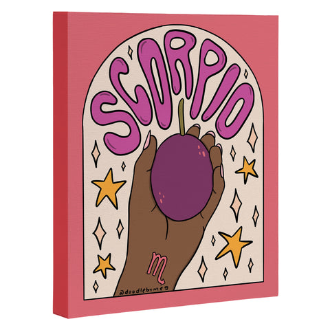 Doodle By Meg Scorpio Passion Fruit Art Canvas