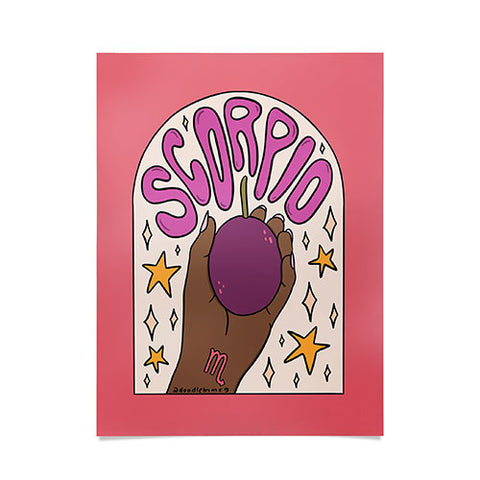 Doodle By Meg Scorpio Passion Fruit Poster