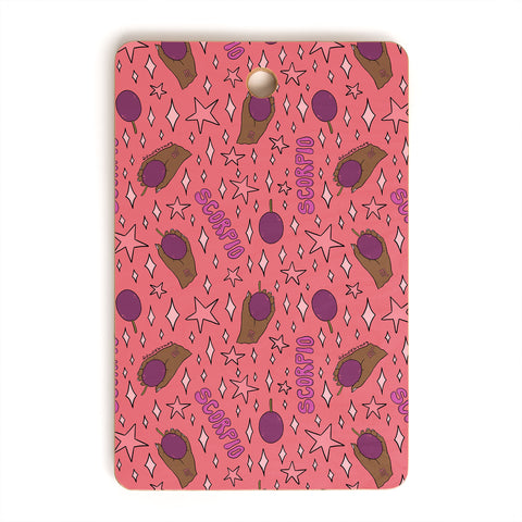 Doodle By Meg Scorpio Passion Fruit Print Cutting Board Rectangle