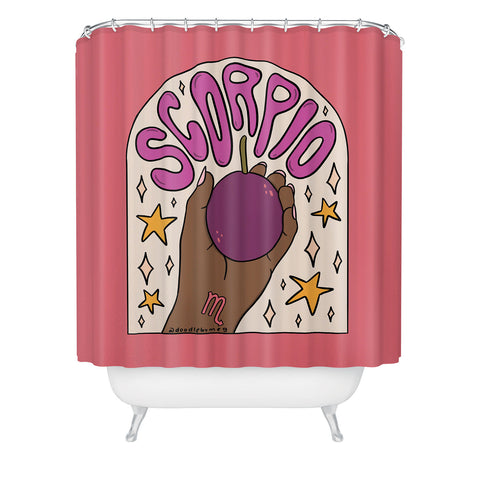 Doodle By Meg Scorpio Passion Fruit Shower Curtain