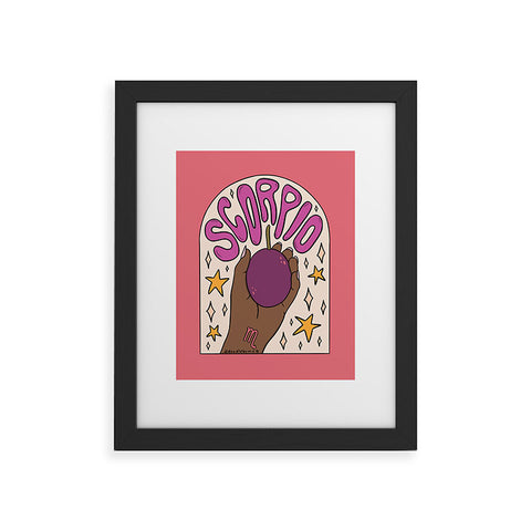 Doodle By Meg Scorpio Passion Fruit Framed Art Print