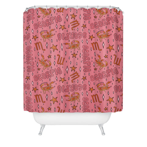 Doodle By Meg Scorpio Print Shower Curtain