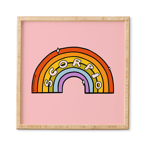 Doodle By Meg Scorpio Rainbow Framed Wall Art