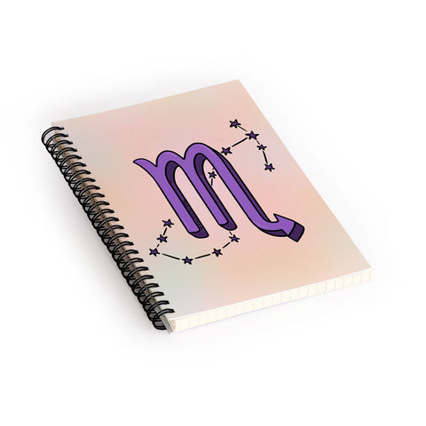 Doodle By Meg Scorpio Symbol Spiral Notebook