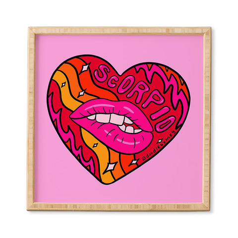 Doodle By Meg Scorpio Valentine Framed Wall Art