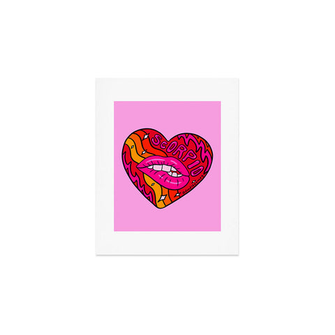 Doodle By Meg Scorpio Valentine Art Print