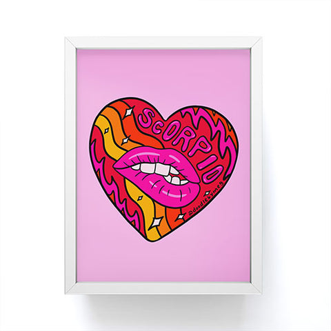 Doodle By Meg Scorpio Valentine Framed Mini Art Print