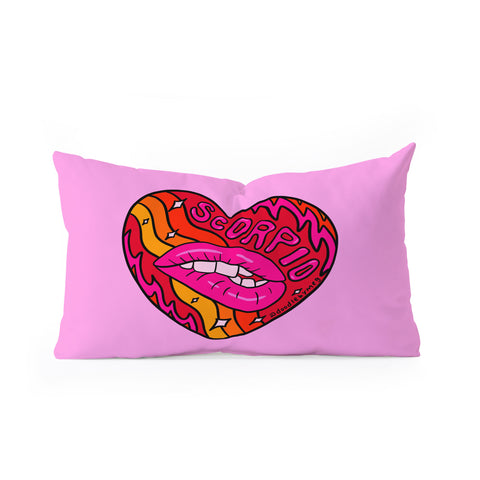 Doodle By Meg Scorpio Valentine Oblong Throw Pillow