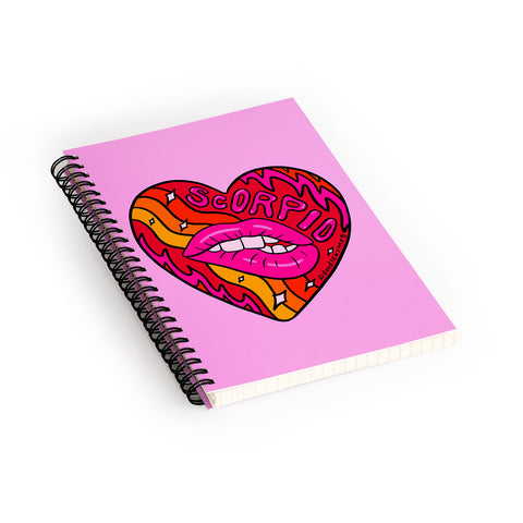 Doodle By Meg Scorpio Valentine Spiral Notebook