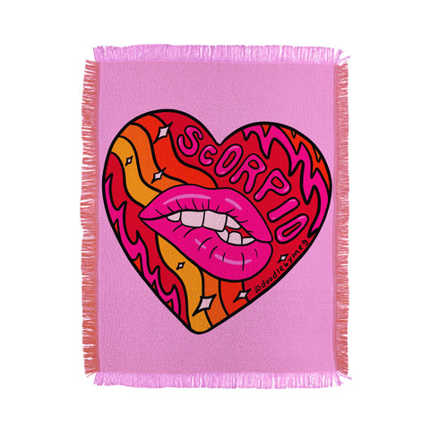 Doodle By Meg Scorpio Valentine Throw Blanket