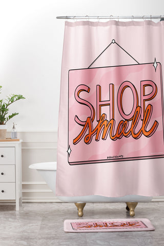 Doodle By Meg Shop Small Shower Curtain And Mat