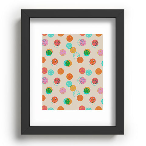 Doodle By Meg Smiley Face Stamp Print Recessed Framing Rectangle