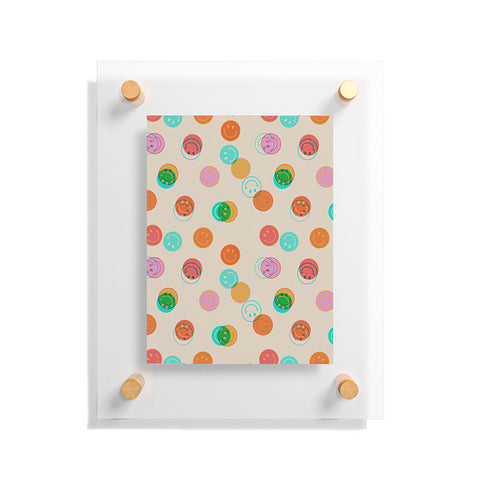 Doodle By Meg Smiley Face Stamp Print Floating Acrylic Print