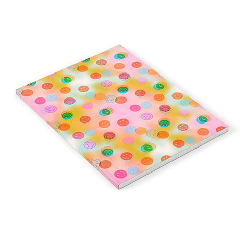 Doodle By Meg Smiley Face Tie Dye Print Notebook
