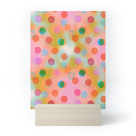 Doodle By Meg Smiley Face Tie Dye Print Mini Art Print