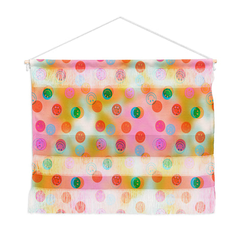 Doodle By Meg Smiley Face Tie Dye Print Wall Hanging Landscape