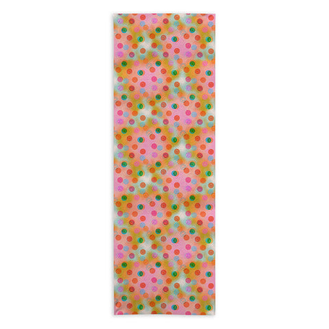 Doodle By Meg Smiley Face Tie Dye Print Yoga Towel