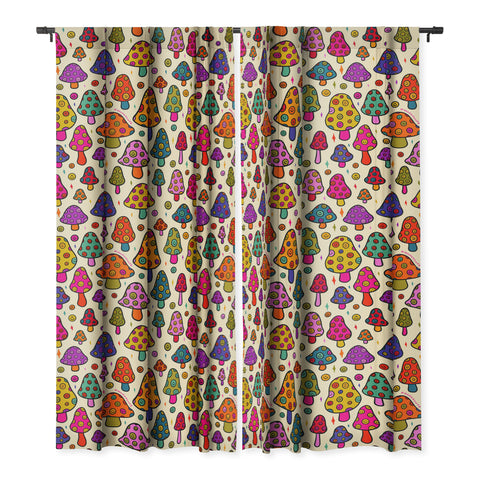 Doodle By Meg Smiley Mushroom in Cream Blackout Non Repeat