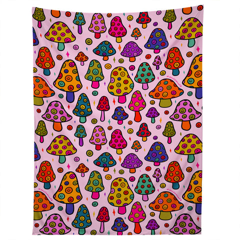 Doodle By Meg Smiley Mushroom in Pink Tapestry