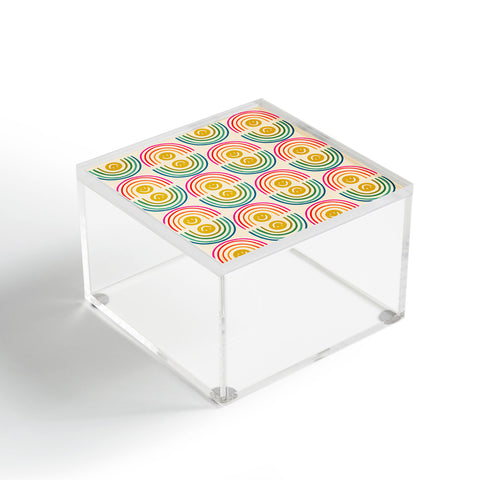 Doodle By Meg Smiley Rainbow Print Acrylic Box