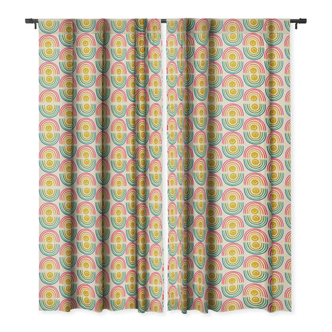 Doodle By Meg Smiley Rainbow Print Blackout Window Curtain