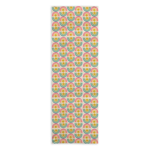 Doodle By Meg Smiley Rainbow Print Yoga Towel