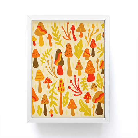 Doodle By Meg Spring Mushroom Print Framed Mini Art Print