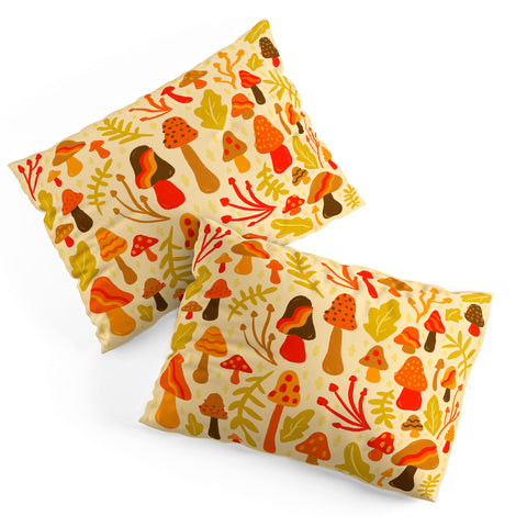 Doodle By Meg Spring Mushroom Print Pillow Shams