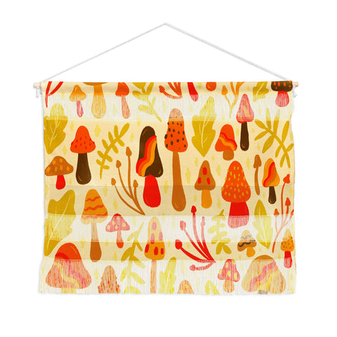 Doodle By Meg Spring Mushroom Print Wall Hanging Landscape