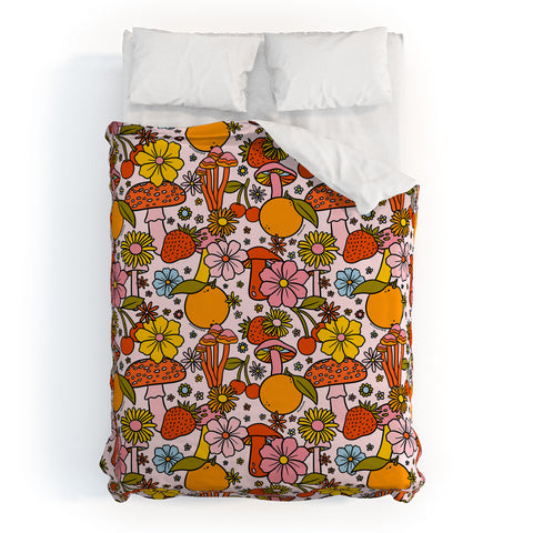 Doodle By Meg Summertime Print Duvet Cover