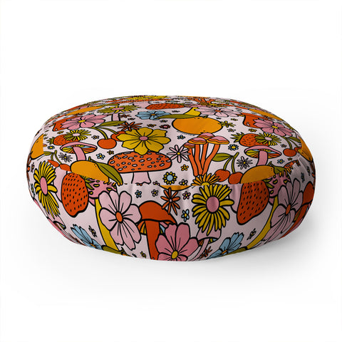 Doodle By Meg Summertime Print Floor Pillow Round