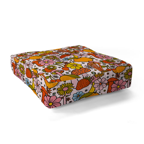 Doodle By Meg Summertime Print Floor Pillow Square