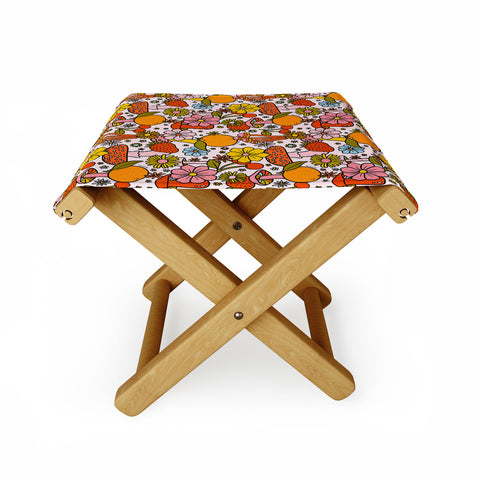 Doodle By Meg Summertime Print Folding Stool