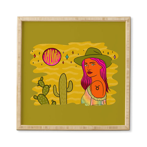 Doodle By Meg Taurus Babe Framed Wall Art