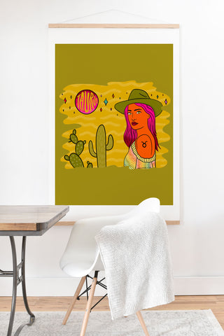 Doodle By Meg Taurus Babe Art Print And Hanger