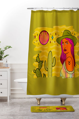 Doodle By Meg Taurus Babe Shower Curtain And Mat