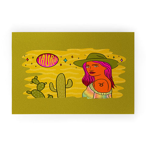 Doodle By Meg Taurus Babe Welcome Mat