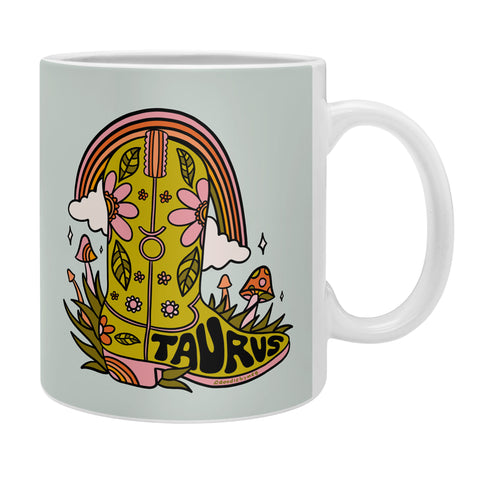 Doodle By Meg Taurus Cowboy Boot Coffee Mug