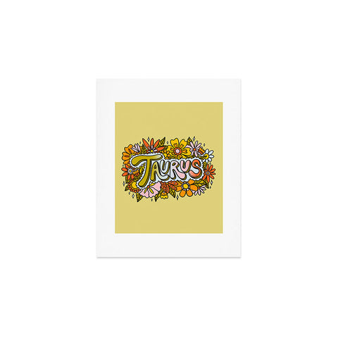 Doodle By Meg Taurus Flowers Art Print