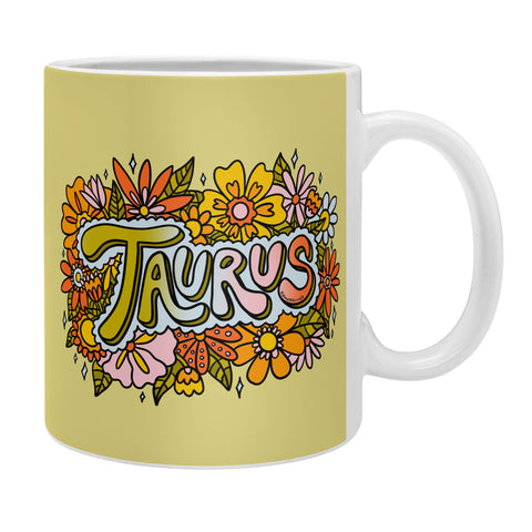 Doodle By Meg Taurus Flowers Coffee Mug