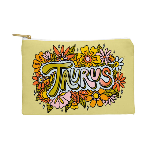 Doodle By Meg Taurus Flowers Pouch