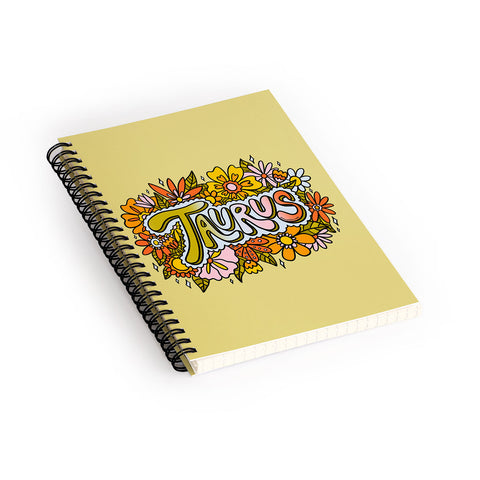 Doodle By Meg Taurus Flowers Spiral Notebook