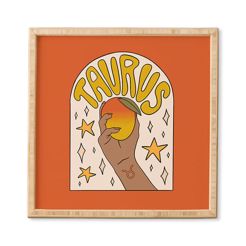 Doodle By Meg Taurus Mango Framed Wall Art