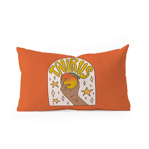 Doodle By Meg Taurus Mango Oblong Throw Pillow
