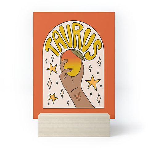 Doodle By Meg Taurus Mango Mini Art Print