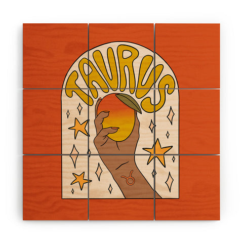 Doodle By Meg Taurus Mango Wood Wall Mural