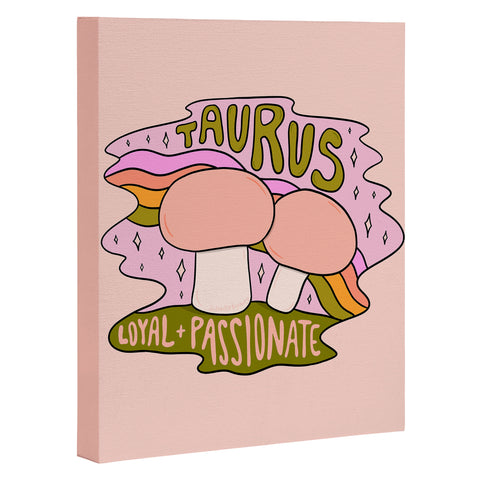 Doodle By Meg Taurus Mushroom Art Canvas