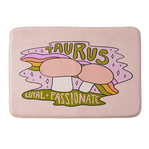 Doodle By Meg Taurus Mushroom Memory Foam Bath Mat