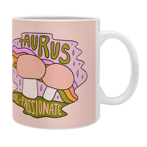 Doodle By Meg Taurus Mushroom Coffee Mug