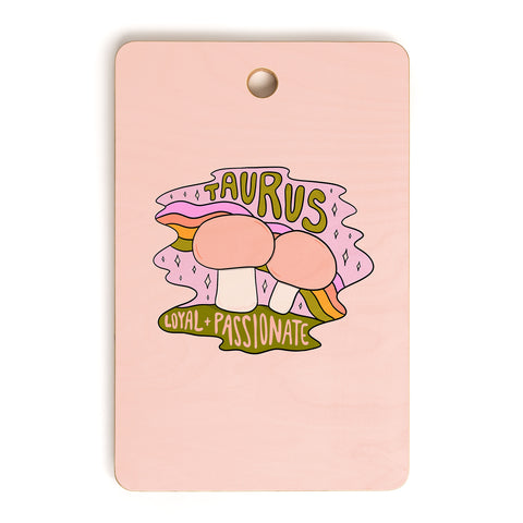 Doodle By Meg Taurus Mushroom Cutting Board Rectangle